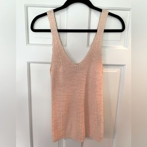 Madewell light pink sweater tank